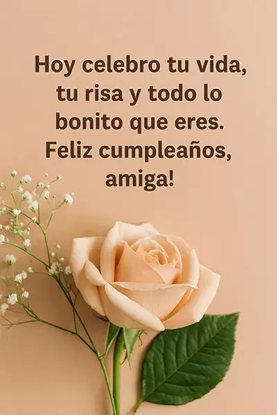 frases para el cumpleaños de una amiga