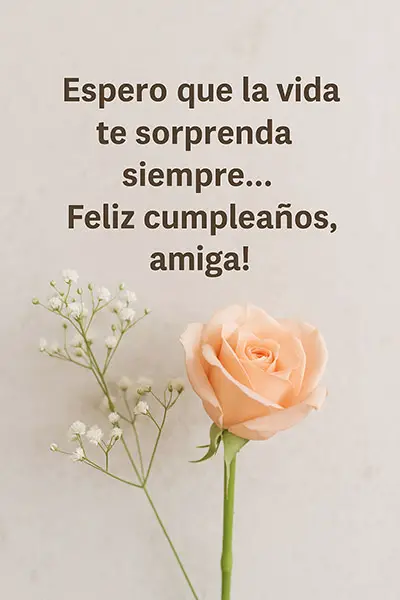 Frases para el cumpleaños de una amiga